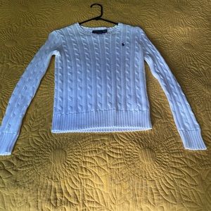 Ralph Lauren White Pullover Sweater
